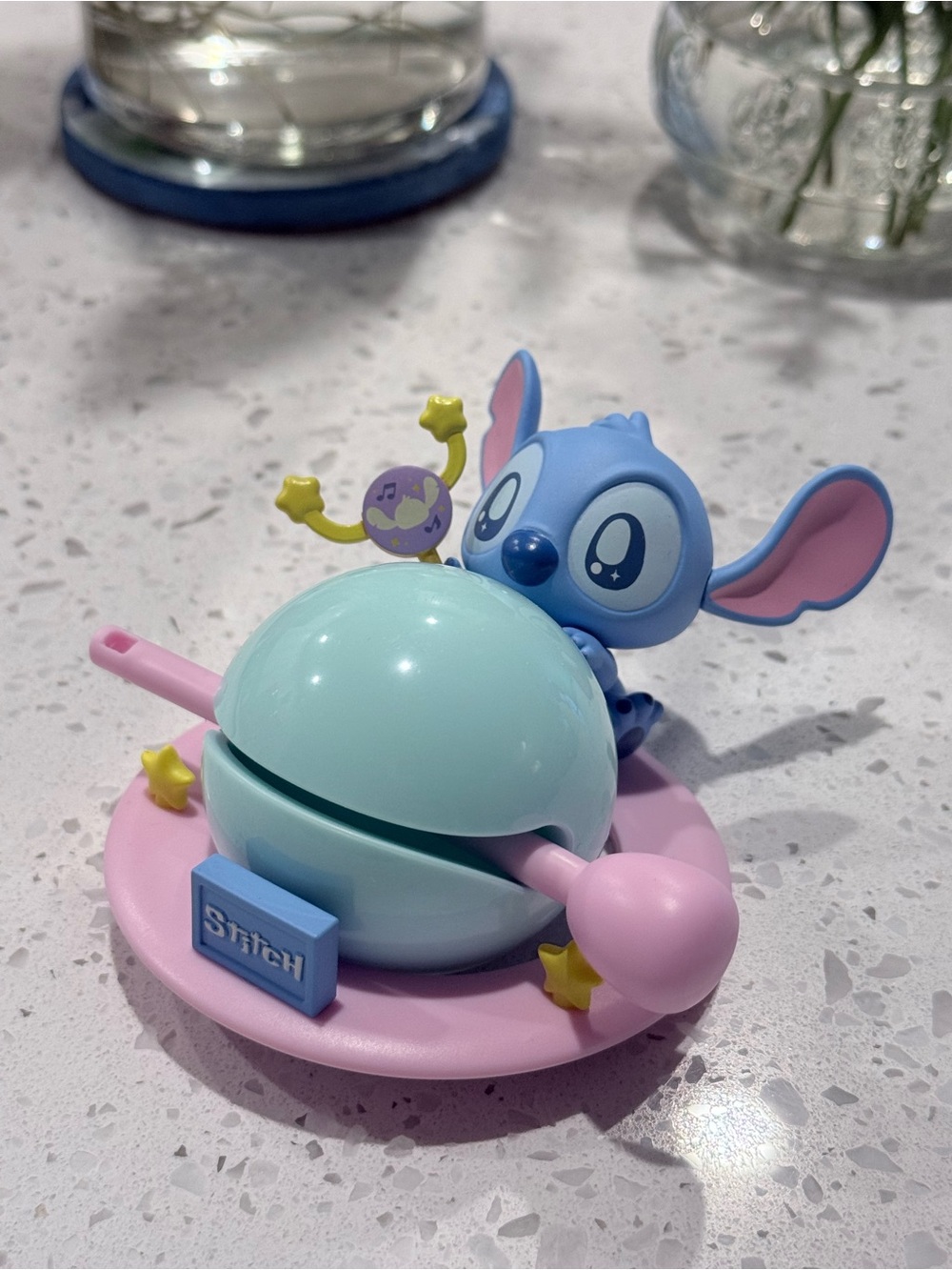 Disney Stitch “Knock Knock Fun” Wooden Fish Blind Box Figure